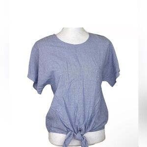 Madewell Tshirt Tie front Button back - Size XS